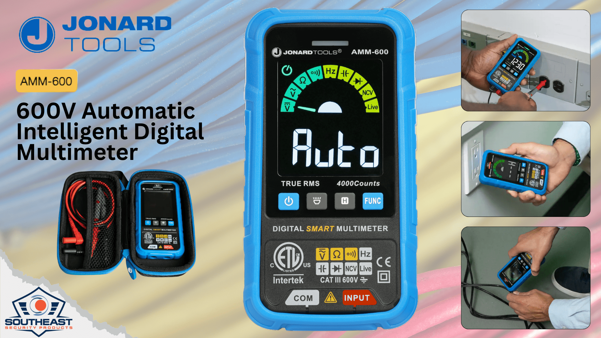 Jonard AMM-600 Multimeter with case and field use examples