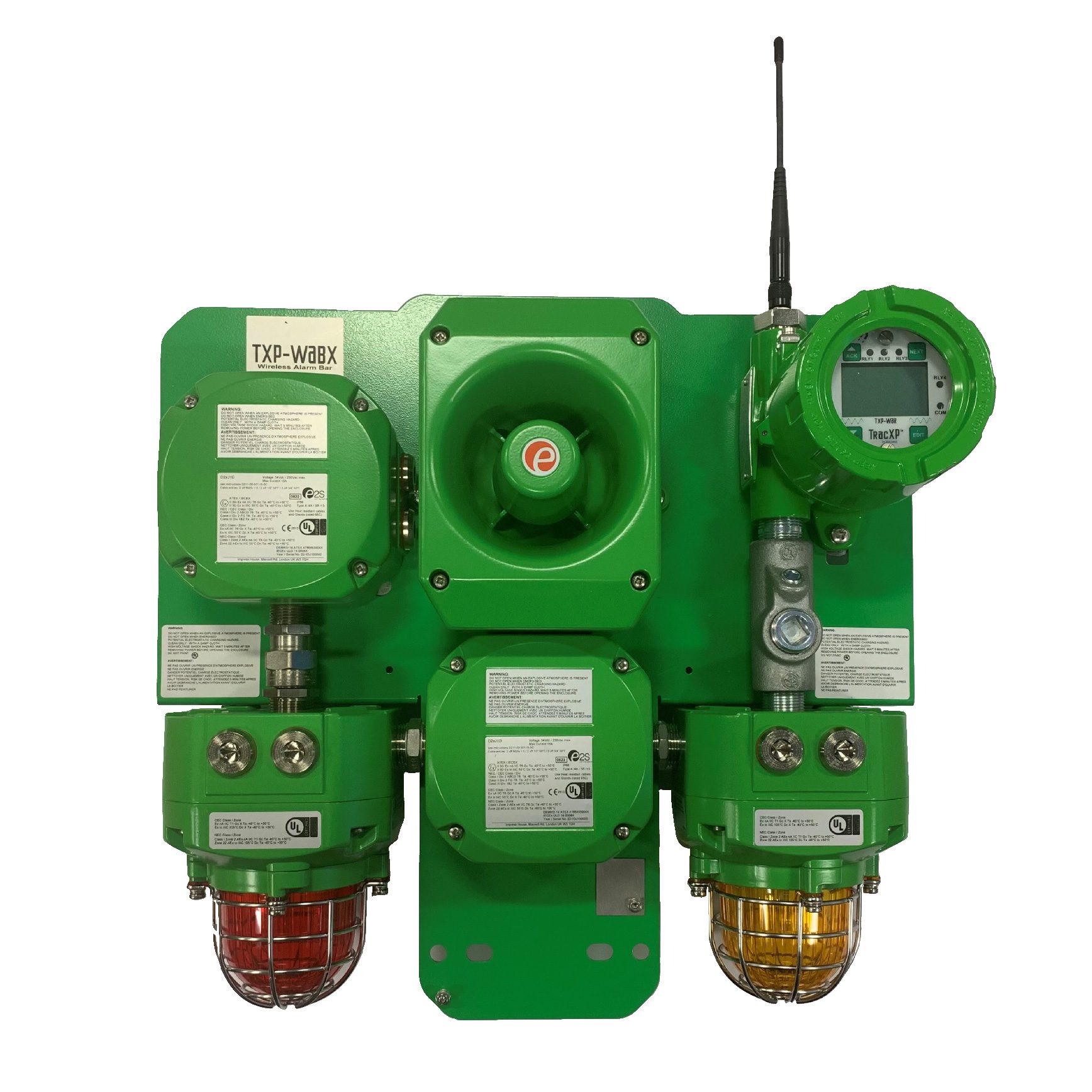 Macurco TracXP wireless industrial gas-detection alarm bar